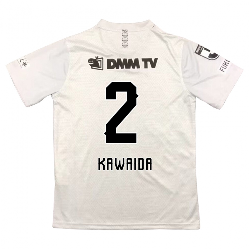 Kinder Ryoya Kawaida #2 Grauschwarz Auswärtstrikot Trikot 2024/25 T-Shirt Belgien