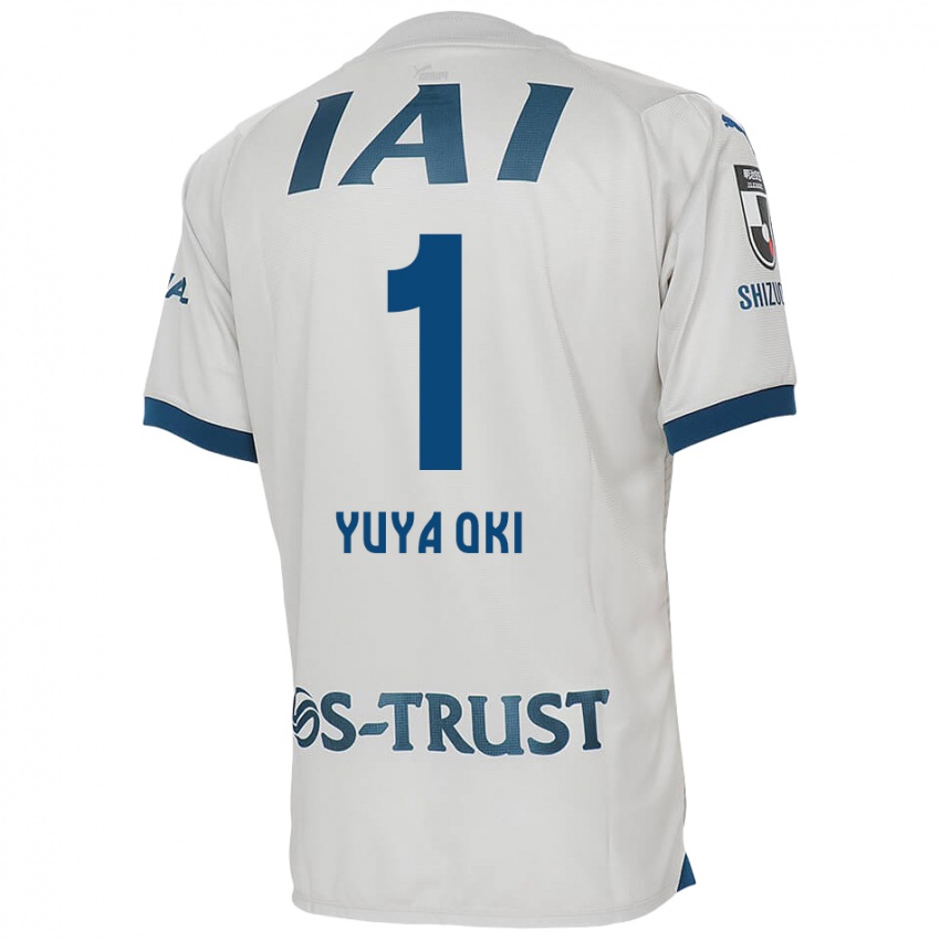 Kinder Yuya Oki #1 Weiß Blau Auswärtstrikot Trikot 2024/25 T-Shirt Belgien