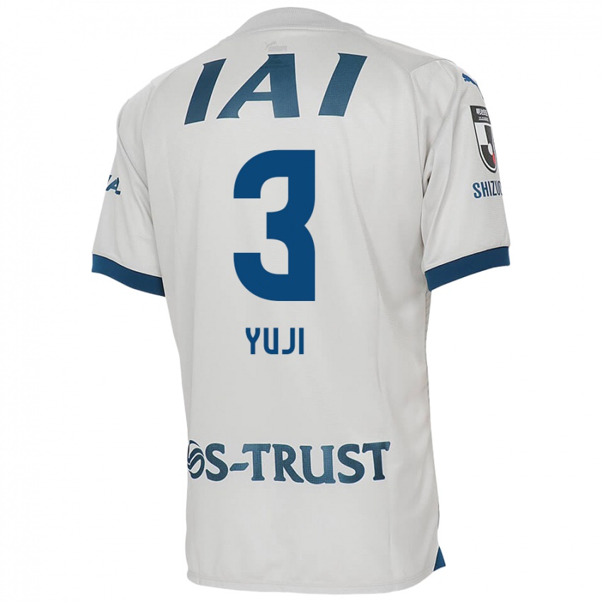 Kinder Yuji Takahashi #3 Weiß Blau Auswärtstrikot Trikot 2024/25 T-Shirt Belgien