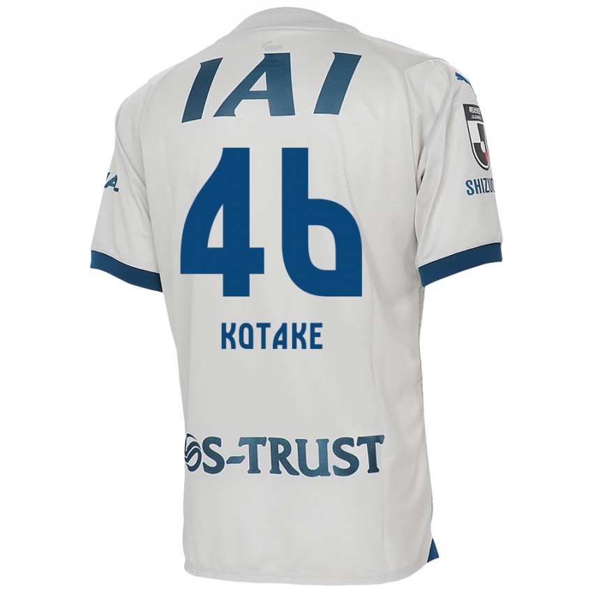 Kinder Sean Kotake #46 Weiß Blau Auswärtstrikot Trikot 2024/25 T-Shirt Belgien