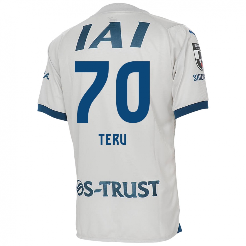 Kinder Teruki Hara #70 Weiß Blau Auswärtstrikot Trikot 2024/25 T-Shirt Belgien