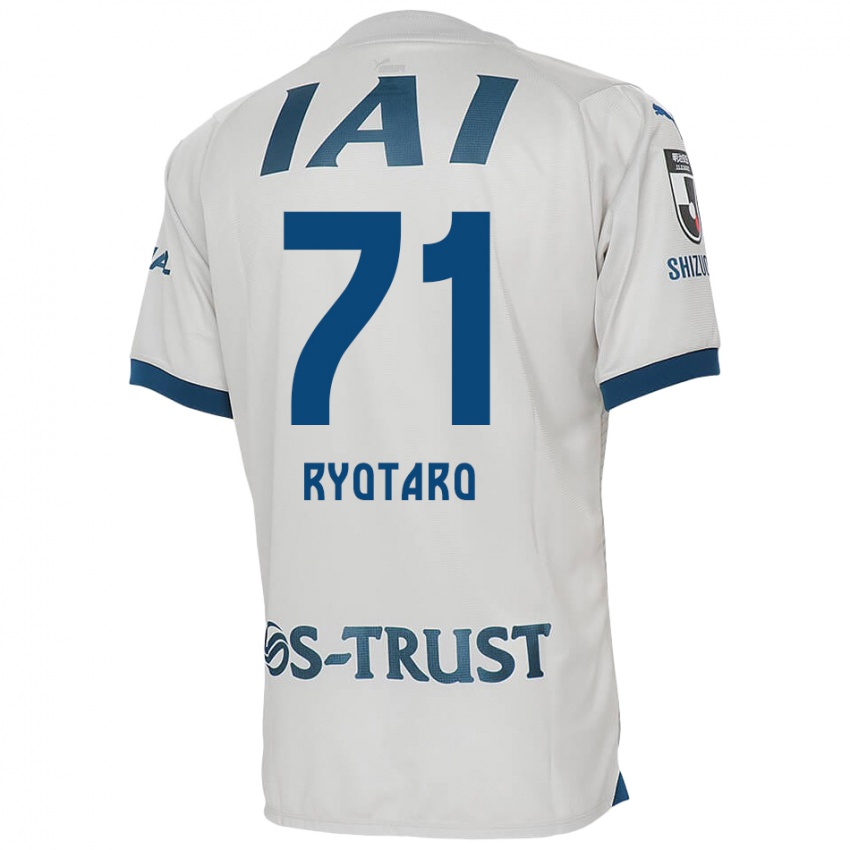 Kinder Ryotaro Nakamura #71 Weiß Blau Auswärtstrikot Trikot 2024/25 T-Shirt Belgien