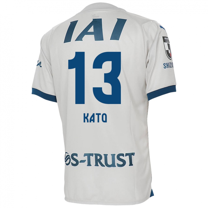 Kinder Daiya Kato #13 Weiß Blau Auswärtstrikot Trikot 2024/25 T-Shirt Belgien