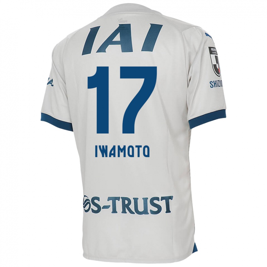 Kinder Shogo Iwamoto #17 Weiß Blau Auswärtstrikot Trikot 2024/25 T-Shirt Belgien