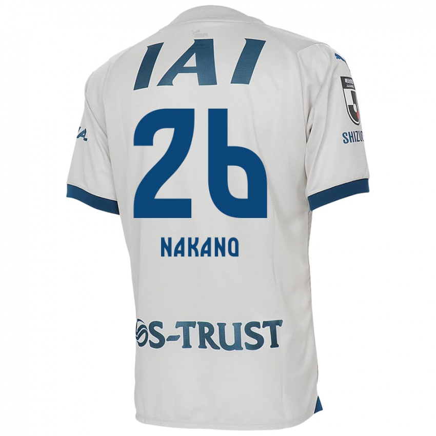 Kinder Takeru Nakano #26 Weiß Blau Auswärtstrikot Trikot 2024/25 T-Shirt Belgien