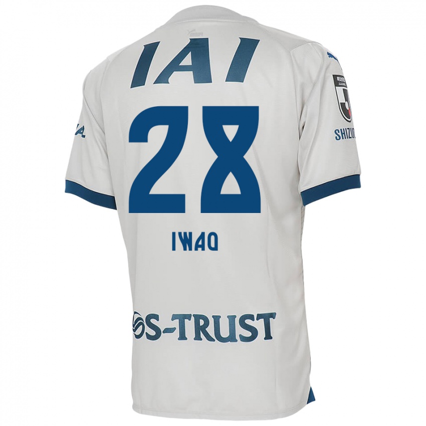 Kinder Takeru Iwao #28 Weiß Blau Auswärtstrikot Trikot 2024/25 T-Shirt Belgien