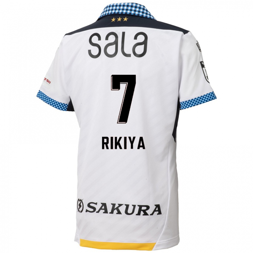 Kinderen Rikiya Uehara #7 Wit Zwart Uitshirt Uittenue 2024/25 T-Shirt België