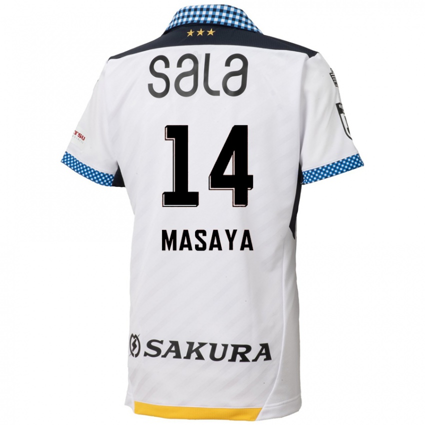 Kinderen Masaya Matsumoto #14 Wit Zwart Uitshirt Uittenue 2024/25 T-Shirt België