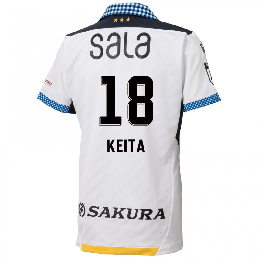 Kinderen Keita Takahata #18 Wit Zwart Uitshirt Uittenue 2024/25 T-Shirt België