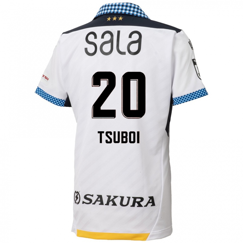 Kinderen Yuya Tsuboi #20 Wit Zwart Uitshirt Uittenue 2024/25 T-Shirt België