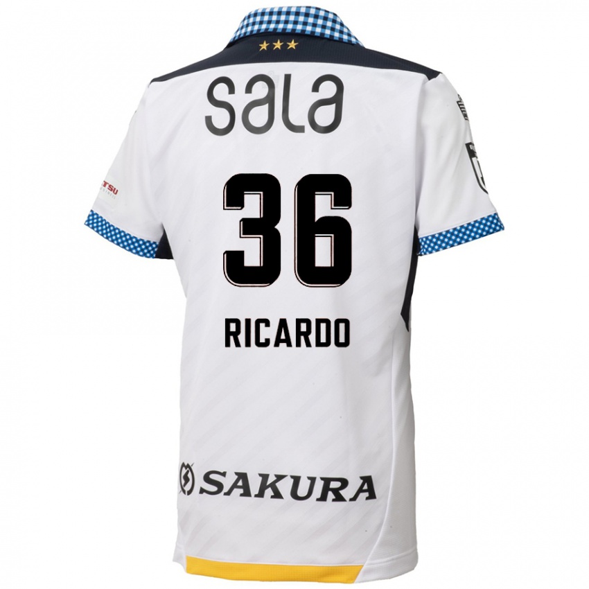 Kinder Ricardo Graça #36 Weiß Schwarz Auswärtstrikot Trikot 2024/25 T-Shirt Belgien