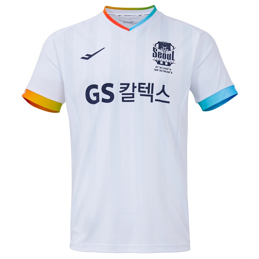 Kinder Hyun-Woong Jeong #31 Weiß Blau Auswärtstrikot Trikot 2024/25 T-Shirt Belgien