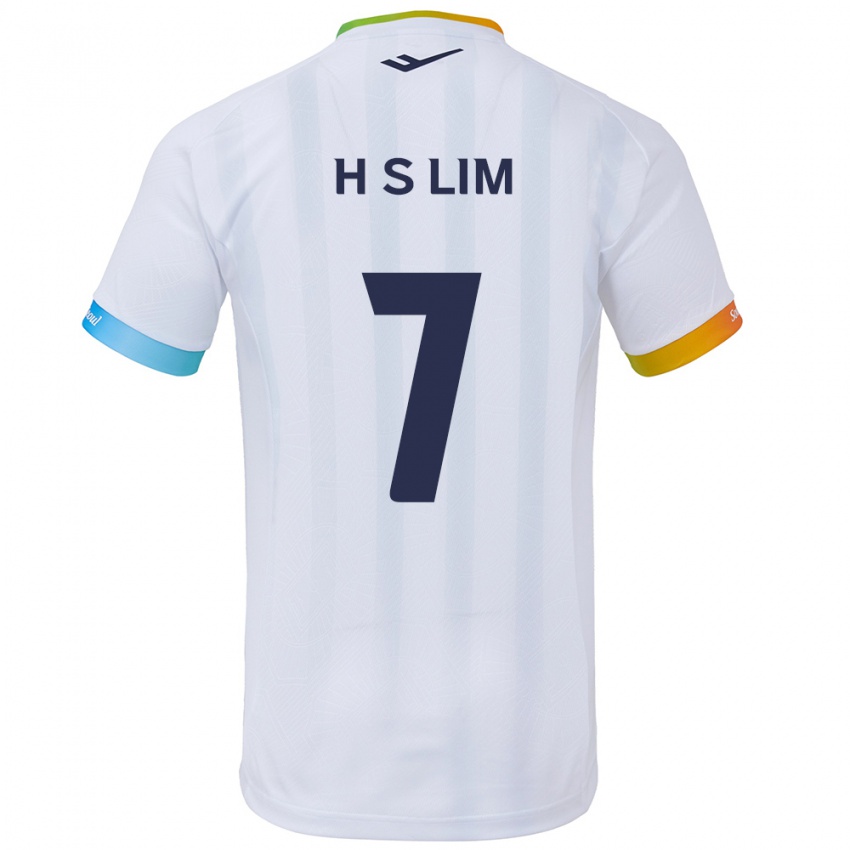 Kinder Sang-Hyub Lim #7 Weiß Blau Auswärtstrikot Trikot 2024/25 T-Shirt Belgien