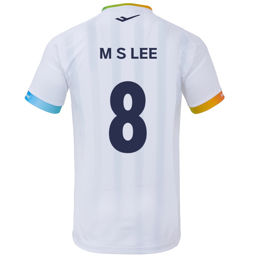 Kinder Seung-Mo Lee #8 Weiß Blau Auswärtstrikot Trikot 2024/25 T-Shirt Belgien