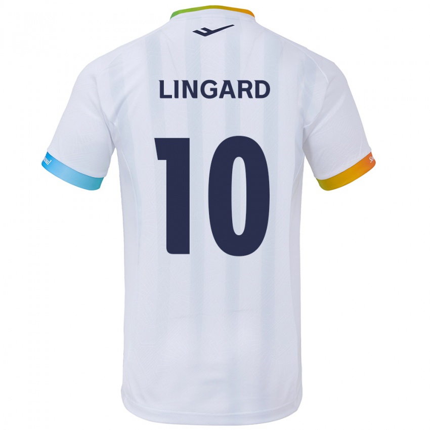 Kinder Jesse Lingard #10 Weiß Blau Auswärtstrikot Trikot 2024/25 T-Shirt Belgien