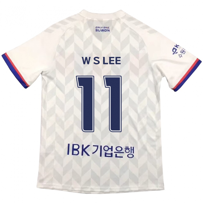 Kinder Seung-Woo Lee #11 Weiß Blau Auswärtstrikot Trikot 2024/25 T-Shirt Belgien