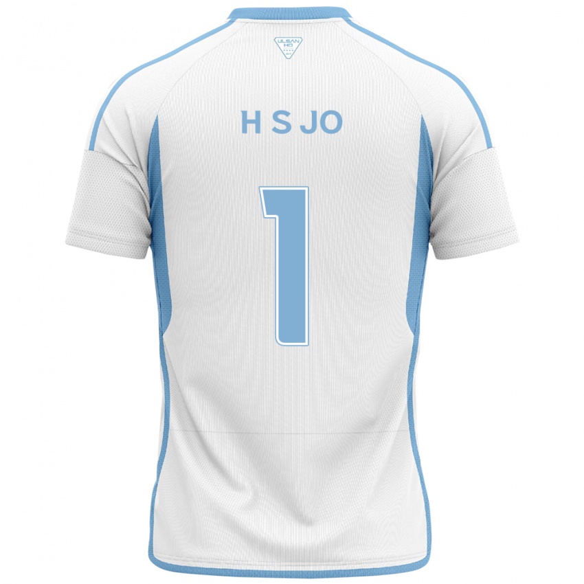 Kinder Su-Hyeok Jo #1 Weiß Blau Auswärtstrikot Trikot 2024/25 T-Shirt Belgien