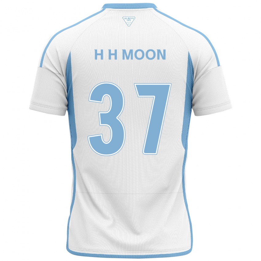 Kinder Hyeon-Ho Moon #37 Weiß Blau Auswärtstrikot Trikot 2024/25 T-Shirt Belgien