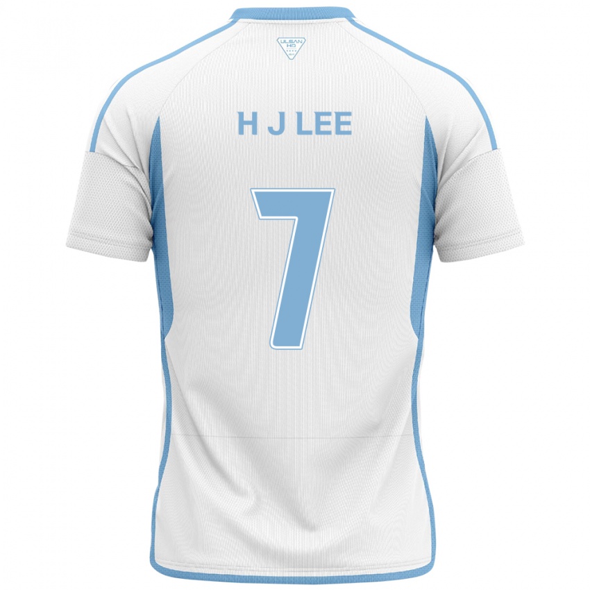 Kinder Jae-Hun Lee #7 Weiß Blau Auswärtstrikot Trikot 2024/25 T-Shirt Belgien