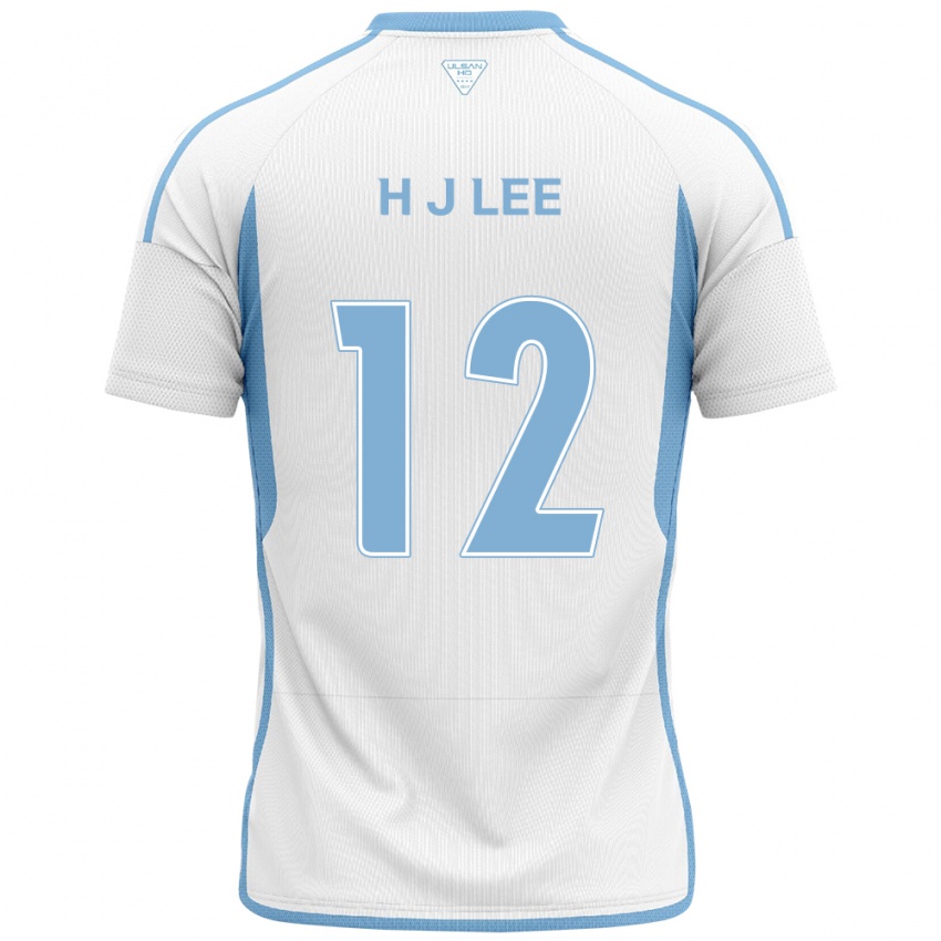 Kinder Jae-Hyung Lee #12 Weiß Blau Auswärtstrikot Trikot 2024/25 T-Shirt Belgien