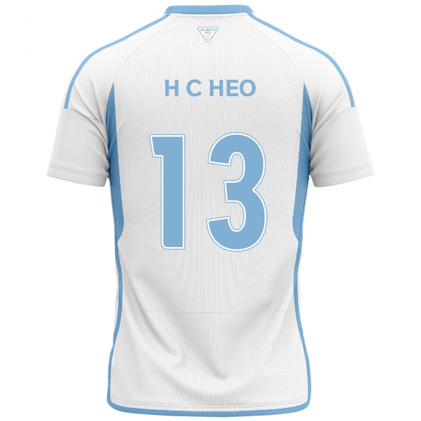 Kinder Chan-Hoe Heo #13 Weiß Blau Auswärtstrikot Trikot 2024/25 T-Shirt Belgien