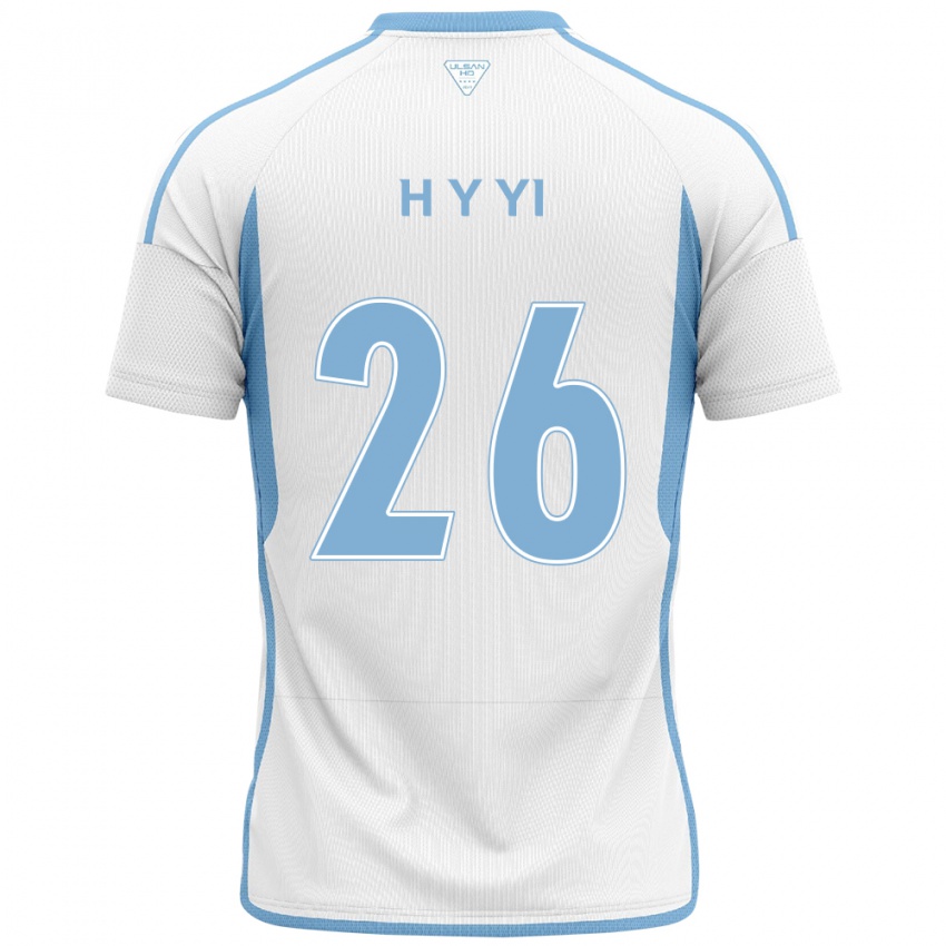 Kinder Yong-Hyeon Yi #26 Weiß Blau Auswärtstrikot Trikot 2024/25 T-Shirt Belgien