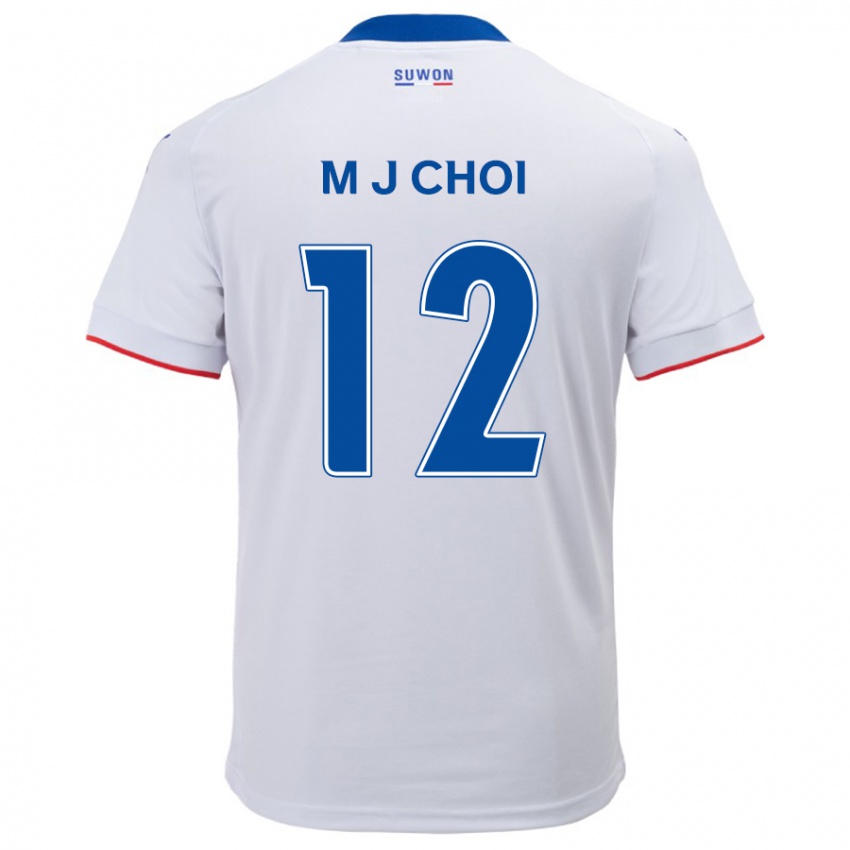 Kinder Ji-Moog Choi #12 Weiß Blau Auswärtstrikot Trikot 2024/25 T-Shirt Belgien