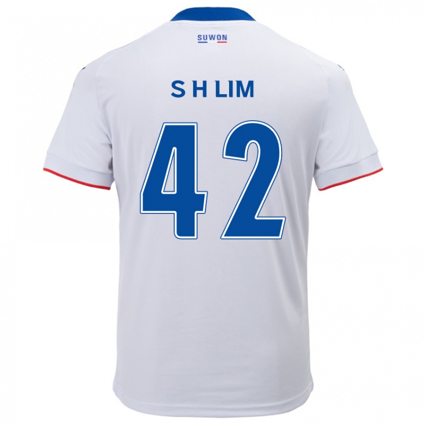 Kinder Hyun-Sub Lim #42 Weiß Blau Auswärtstrikot Trikot 2024/25 T-Shirt Belgien