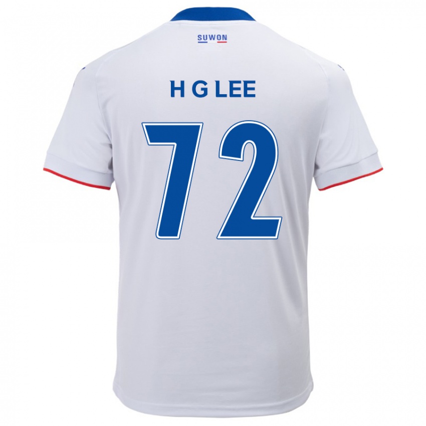 Kinder Geon-Hee Lee #72 Weiß Blau Auswärtstrikot Trikot 2024/25 T-Shirt Belgien