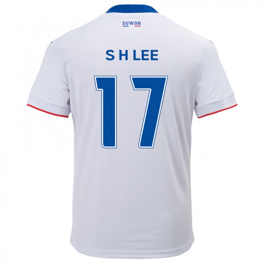 Kinder Hyun-Seo Lee #17 Weiß Blau Auswärtstrikot Trikot 2024/25 T-Shirt Belgien