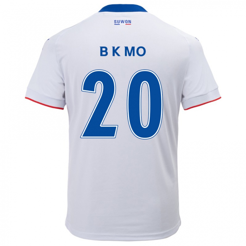 Kinder Kyung-Bin Mo #20 Weiß Blau Auswärtstrikot Trikot 2024/25 T-Shirt Belgien