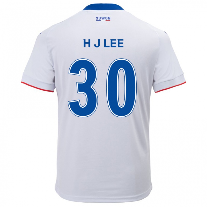 Kinder Ji-Ho Lee #30 Weiß Blau Auswärtstrikot Trikot 2024/25 T-Shirt Belgien