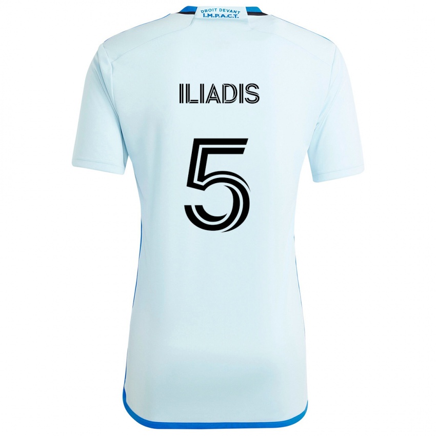 Kinderen Ilias Iliadis #5 Ijsblauw Uitshirt Uittenue 2024/25 T-Shirt België