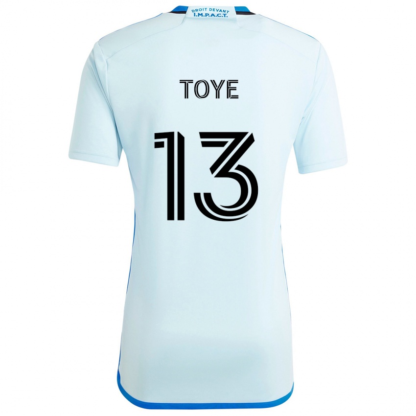 Kinderen Mason Toye #13 Ijsblauw Uitshirt Uittenue 2024/25 T-Shirt België