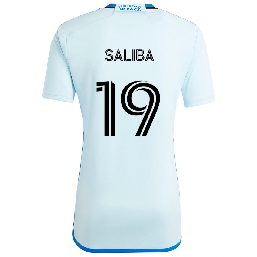 Kinderen Nathan-Dylan Saliba #19 Ijsblauw Uitshirt Uittenue 2024/25 T-Shirt België