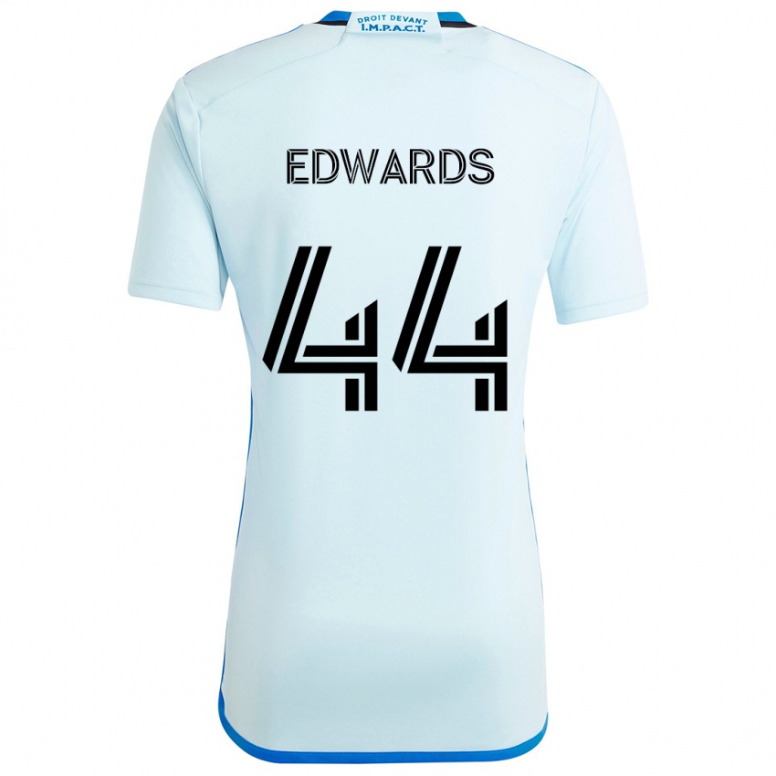 Kinder Raheem Edwards #44 Eisblau Auswärtstrikot Trikot 2024/25 T-Shirt Belgien