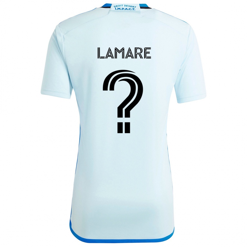 Kinder Samuel Lamare #0 Eisblau Auswärtstrikot Trikot 2024/25 T-Shirt Belgien