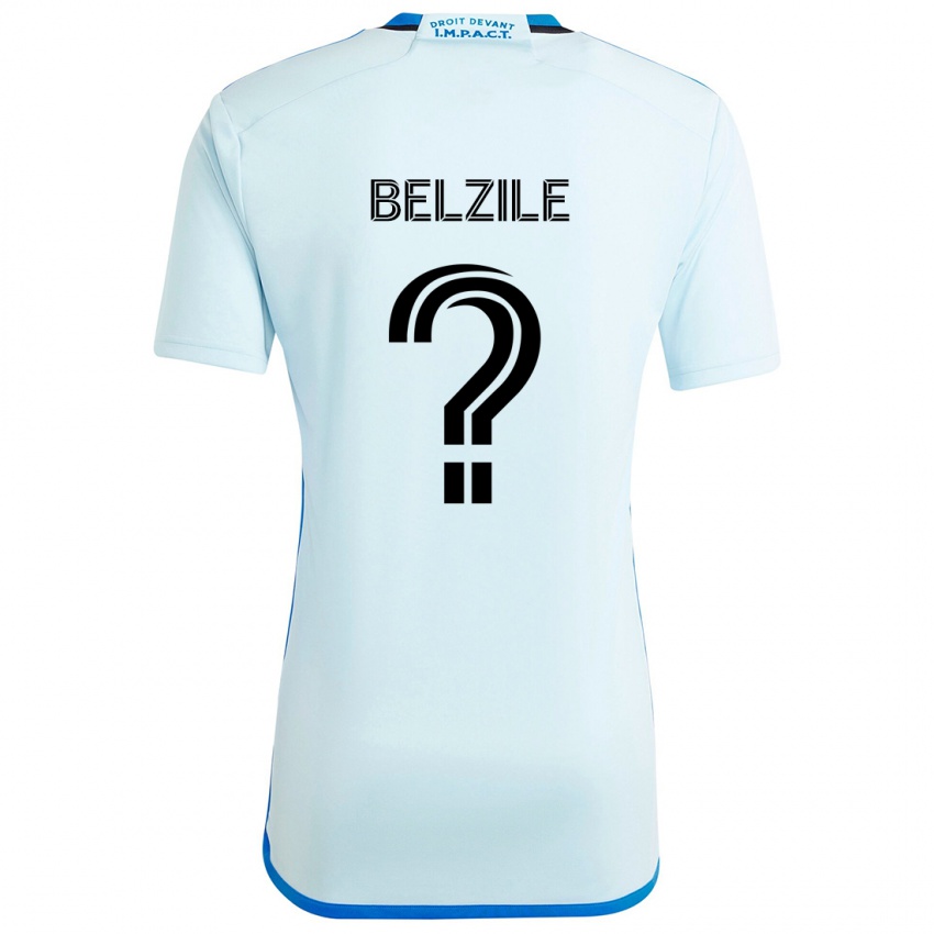 Kinder Jean-Christophe Belzile #0 Eisblau Auswärtstrikot Trikot 2024/25 T-Shirt Belgien