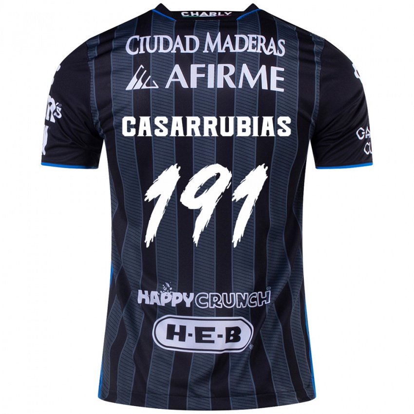 Kinder Aaron Casarrubias #191 Weiß Schwarz Auswärtstrikot Trikot 2024/25 T-Shirt Belgien