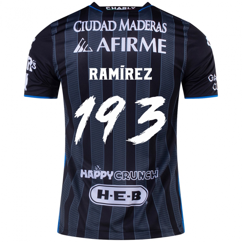 Kinder Ángel Ramírez #193 Weiß Schwarz Auswärtstrikot Trikot 2024/25 T-Shirt Belgien