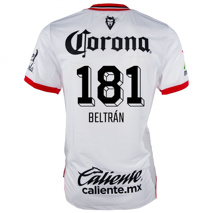 Kinder Ronaldo Beltrán #181 Weiß Rot Auswärtstrikot Trikot 2024/25 T-Shirt Belgien