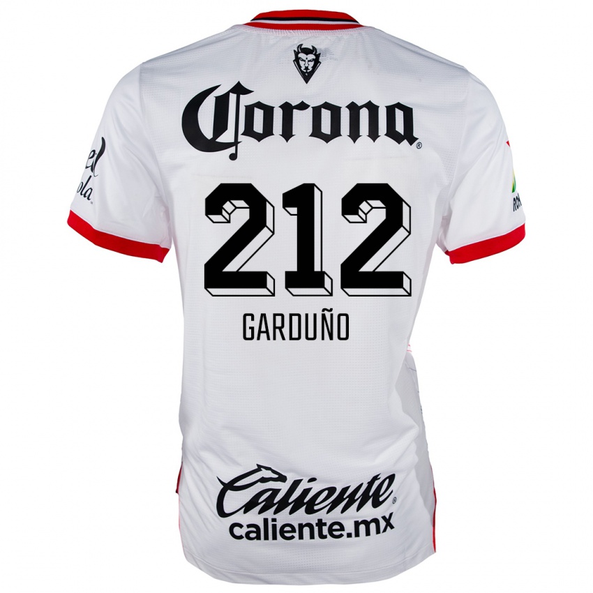 Kinder Carlos Garduño #212 Weiß Rot Auswärtstrikot Trikot 2024/25 T-Shirt Belgien