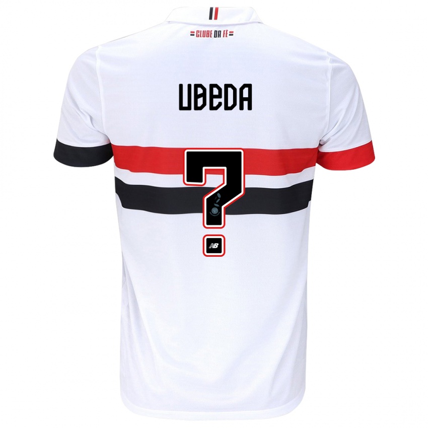 Heren Felipe Ubeda #0 Wit Rood Zwart Thuisshirt Thuistenue 2024/25 T-Shirt België