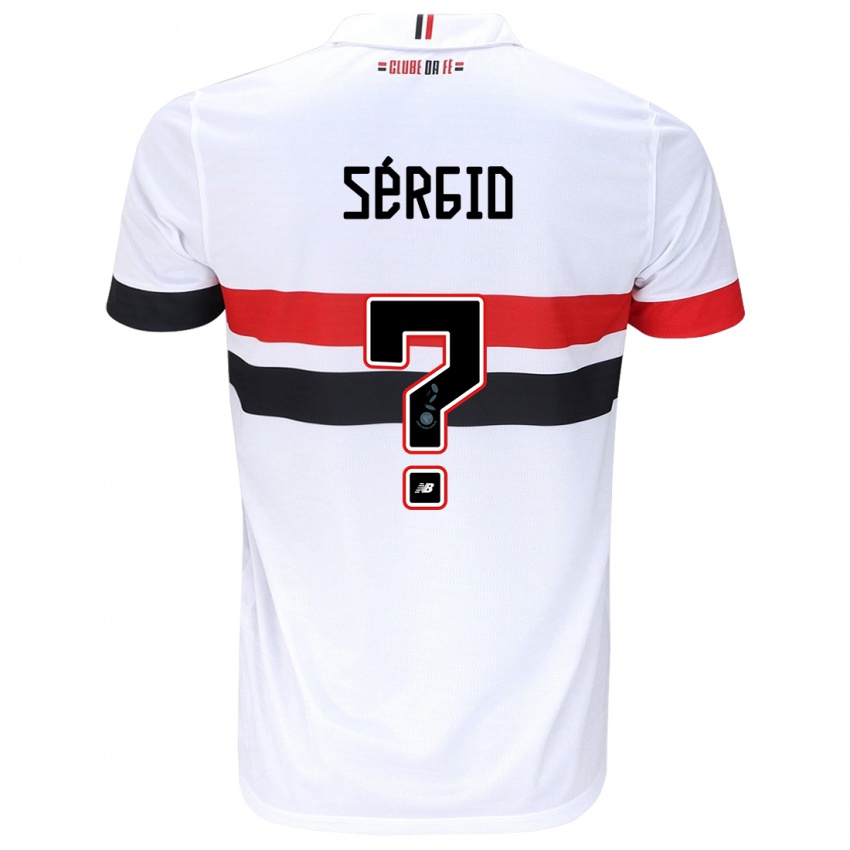 Heren Paulo Sérgio #0 Wit Rood Zwart Thuisshirt Thuistenue 2024/25 T-Shirt België