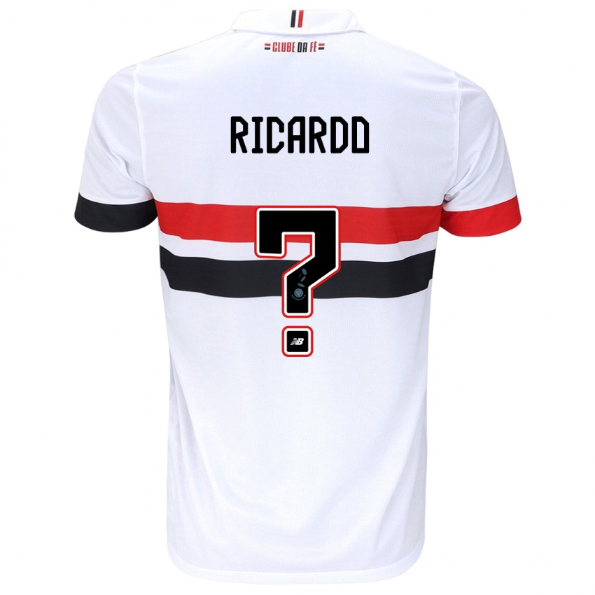 Heren João Ricardo #0 Wit Rood Zwart Thuisshirt Thuistenue 2024/25 T-Shirt België