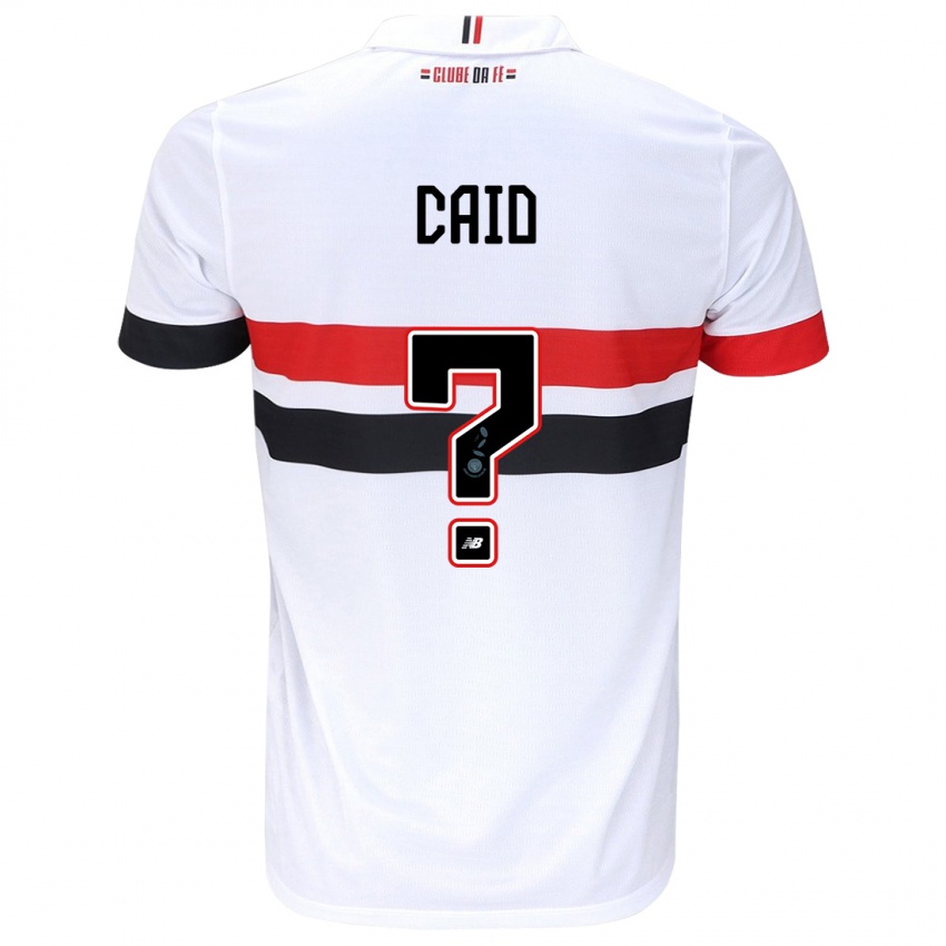 Heren Caio #0 Wit Rood Zwart Thuisshirt Thuistenue 2024/25 T-Shirt België