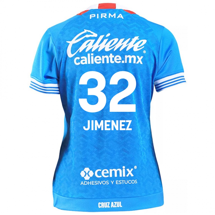 Herren Cristian Jimenez #32 Himmelblau Heimtrikot Trikot 2024/25 T-Shirt Belgien