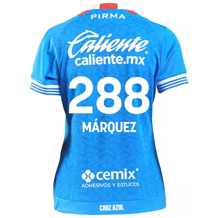 Homme Maillot Víctor Márquez #288 Bleu Ciel Tenues Domicile 2024/25 T-Shirt Belgique