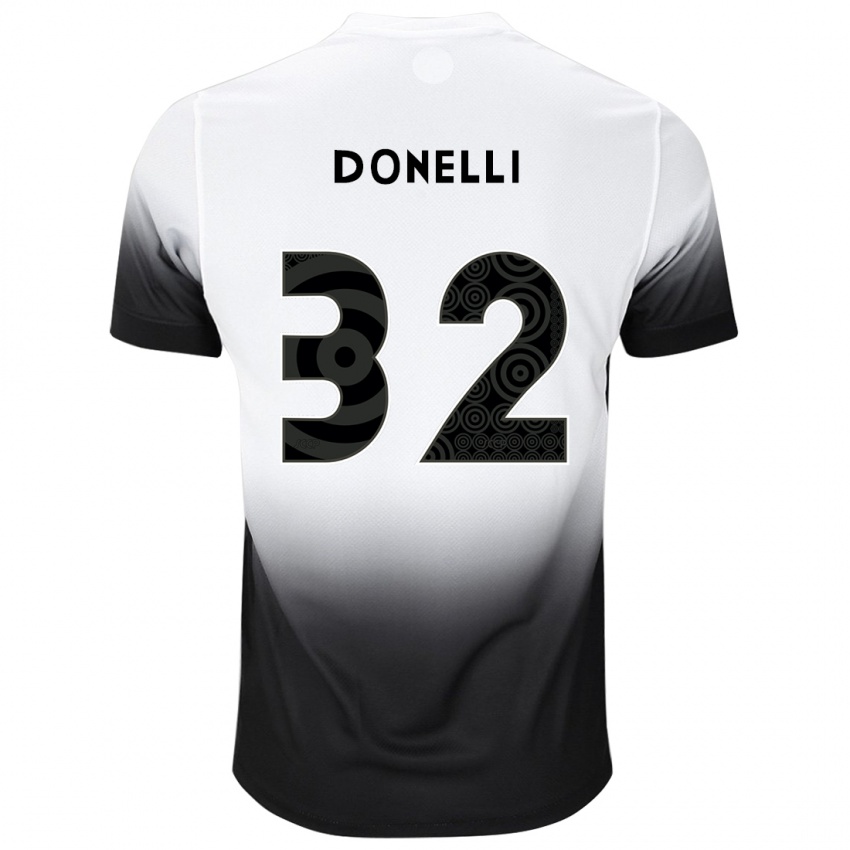 Heren Matheus Donelli #32 Wit Zwart Thuisshirt Thuistenue 2024/25 T-Shirt België