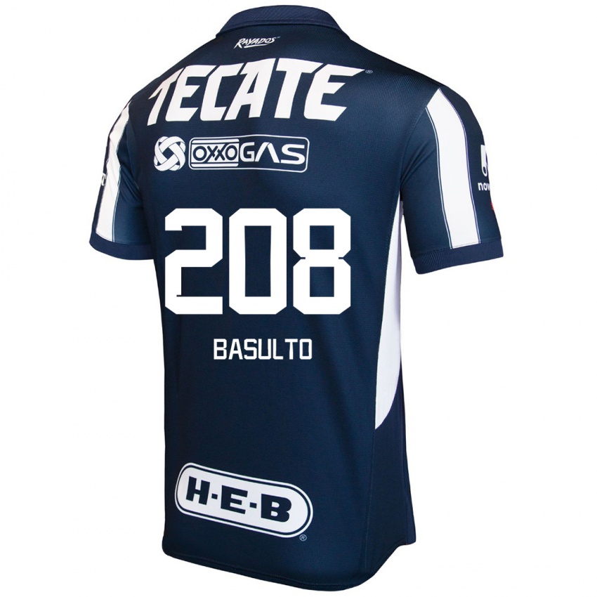 Heren Luis Basulto #208 Blauw Rood Wit Thuisshirt Thuistenue 2024/25 T-Shirt België